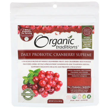 Traditions, Daily Probiotic Cranberry Supreme, 2.12 oz (60 g)
