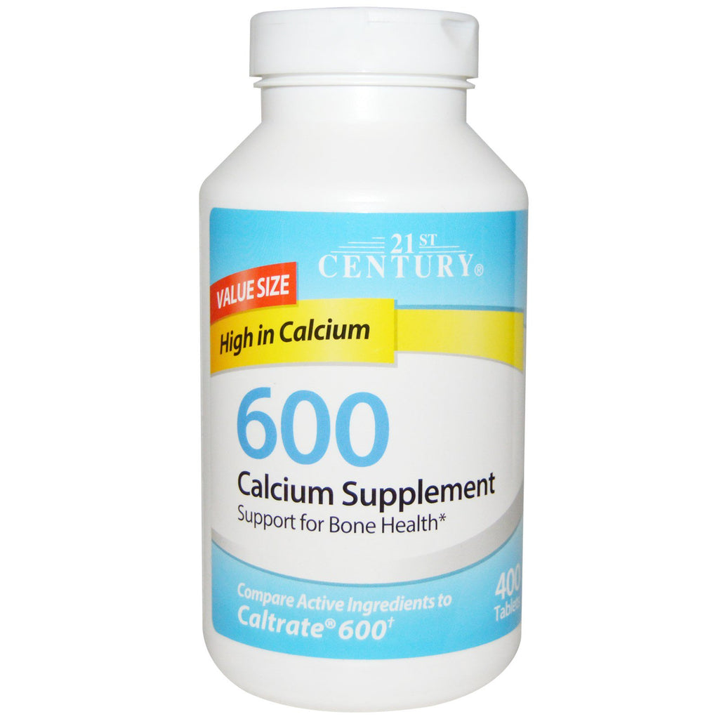 21ème siècle, supplément de calcium 600, 400 comprimés