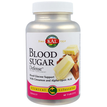 KAL, Defensa del azúcar en sangre, 60 tabletas