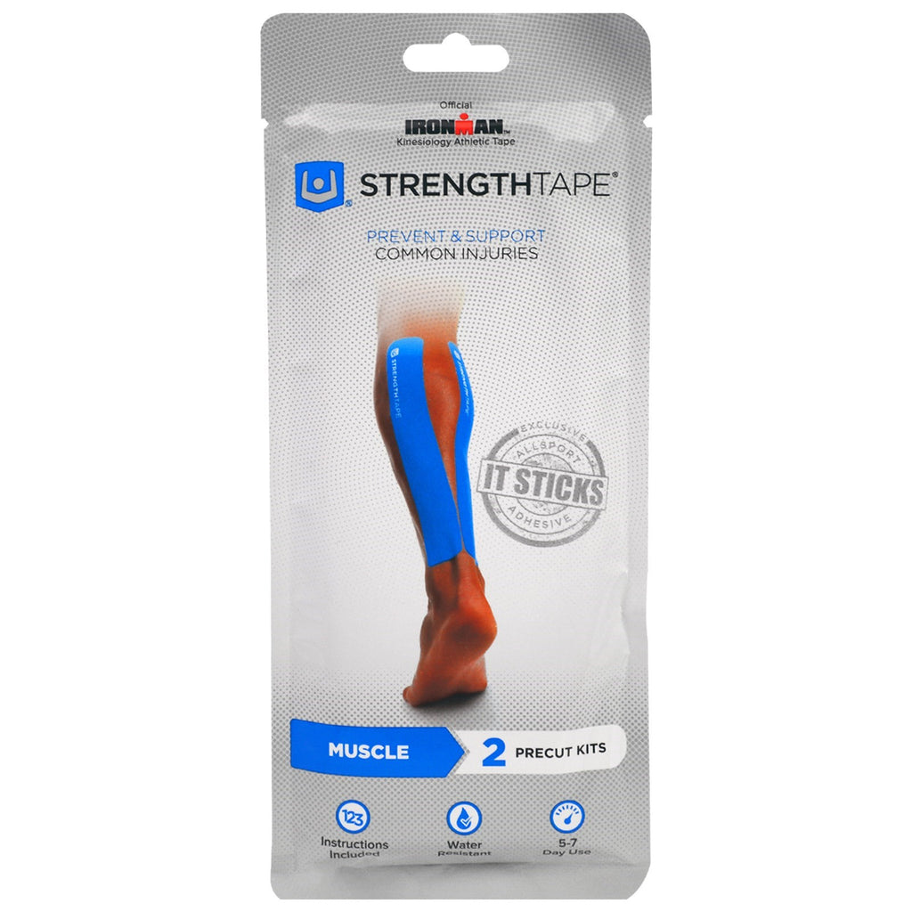 Strengthtape Kinesiologie-Tape-Set für Muskeln, 2 vorgeschnittene Sets