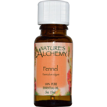 Nature's Alchemy, ulei esențial, fenicul, 0,5 oz (15 ml)