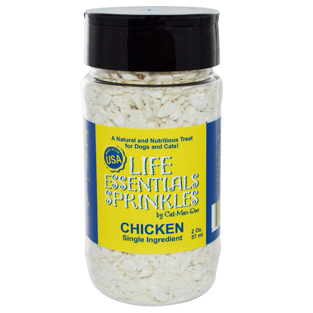 Cat-Man-Doo, Life Essentials Sprinkles for Cats & Dogs, Chicken, 2 oz (57 g)