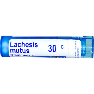Boiron, remedios únicos, Lachesis Mutus, 30 °C, aproximadamente 80 gránulos
