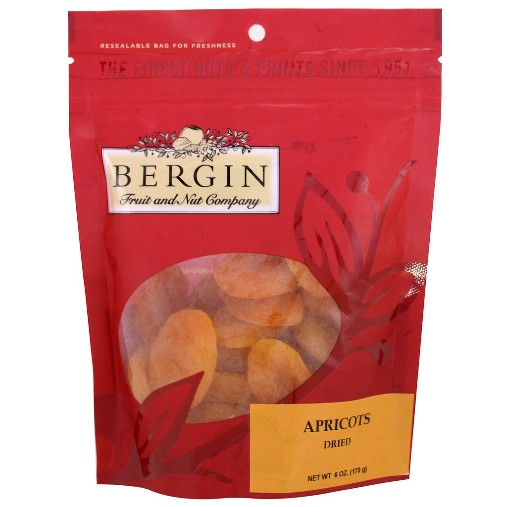 Bergin Fruit and Nut Company, aprikoser, tørkede, 6 oz (170 g)
