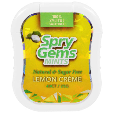 Xlear Spry Gems Mints Limão Creme 40 Contagem 25 g