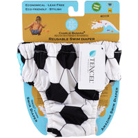 Charlie Banana, Reusable Swim Diaper, Soccer, Medium, 1 Diaper