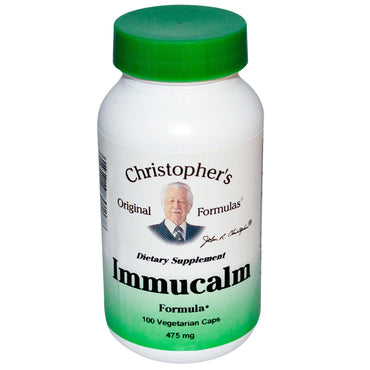 Fórmulas Originais de Christopher, Fórmula Immucalm, 475 mg, 100 Cápsulas Vegetais