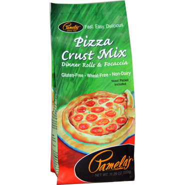 Pamela's Products, Pizza Crust Mix, Dinner Rolls & Focaccia, 11,29 oz (320 g)