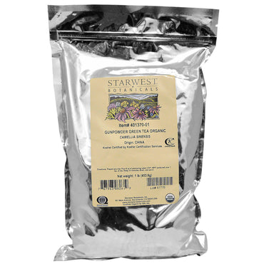Starwest Botanicals, Gunpowder Green Tea, 1 lb (453,6 g)