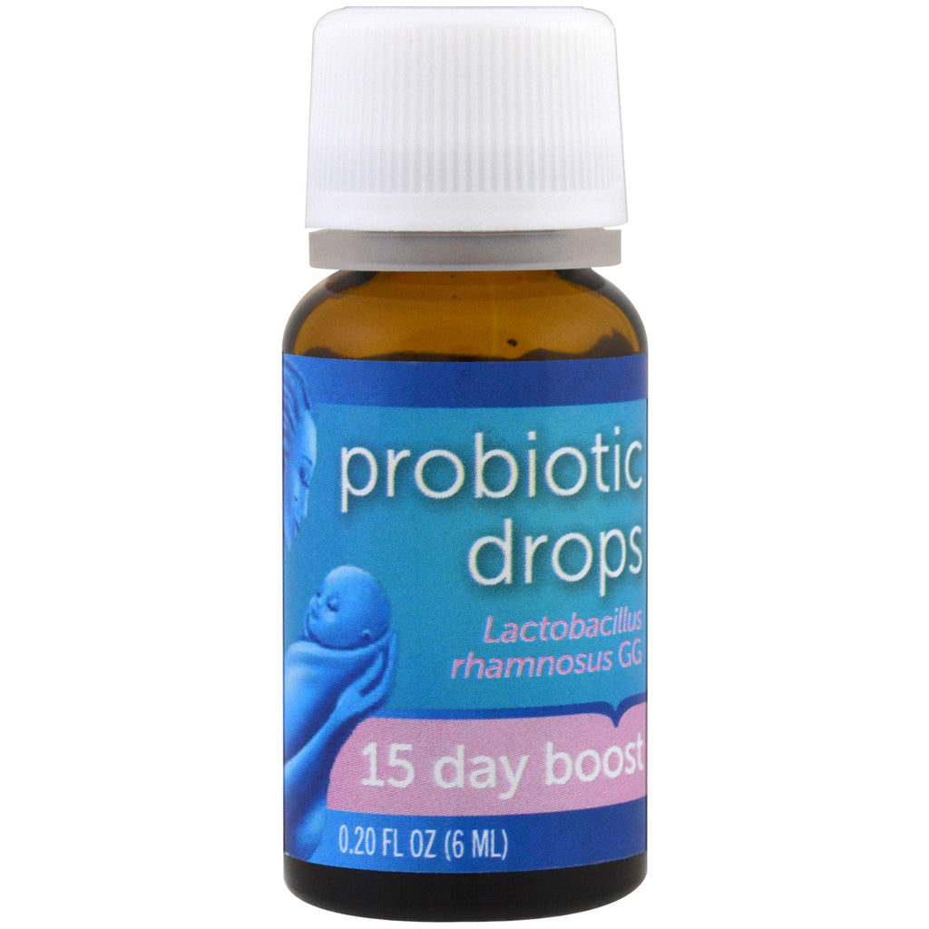 Mommy's Bliss, Gocce probiotiche, Potenziamento 15 giorni, Neonato +, 0,20 fl oz (6 ml)