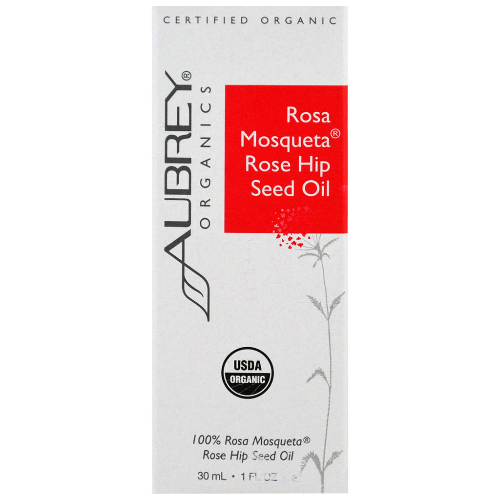 Aubrey s, , Rosa Mosqueta Rose Hip Seed Oil, 1 fl oz (30 ml)