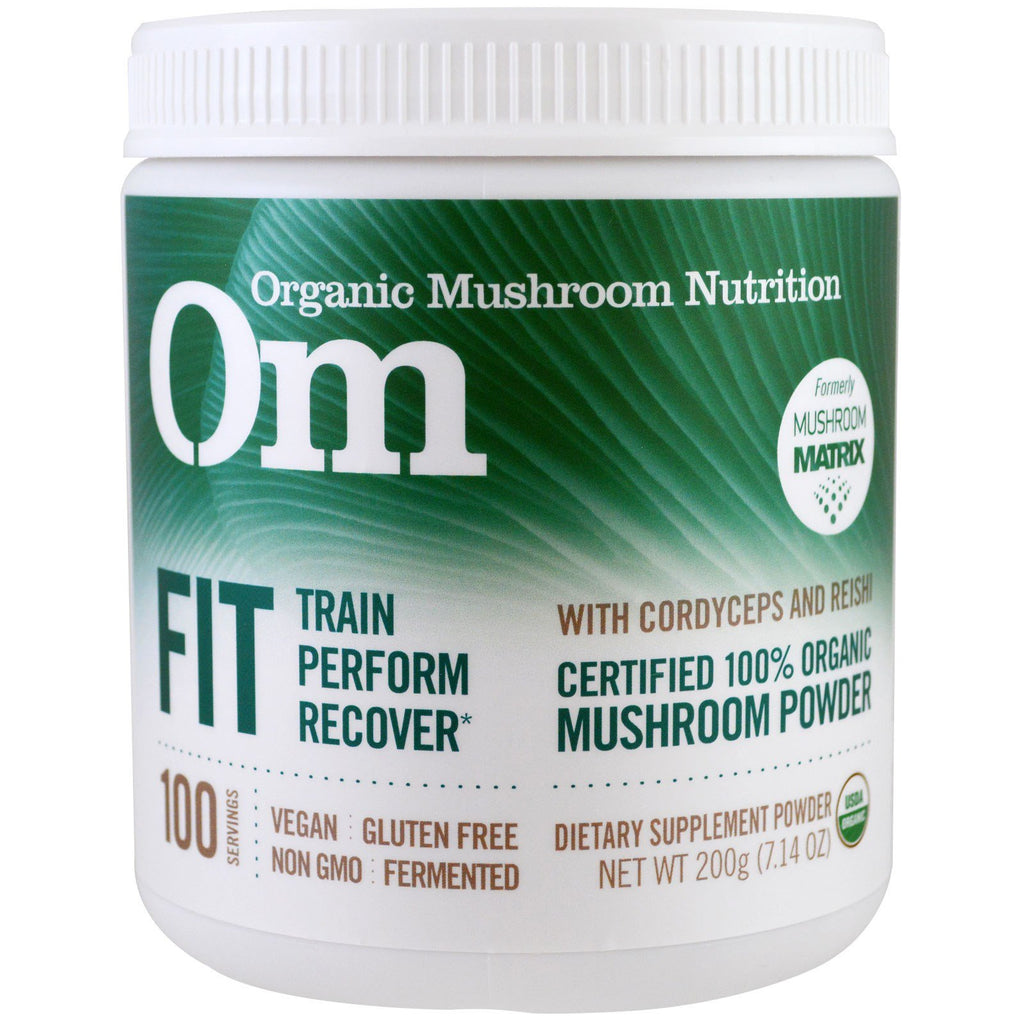 OM Mushroom Nutrition, Fit, svamppulver, 7,14 oz (200 g)