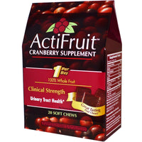 Enzymatic Therapy, ActiFruit, Cranberry Supplement, 20 Soft Chews