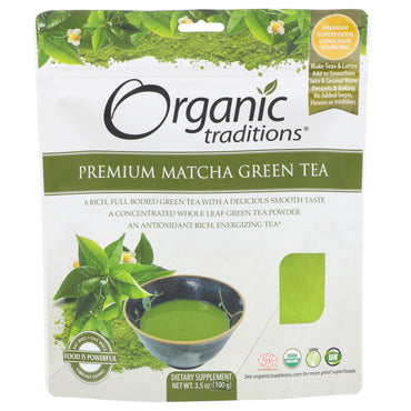 Traditioner, Premium Matcha grøn te, 3,5 oz (100 g)