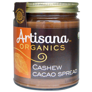 Artisana, s, Crema de cacao y anacardos, 8 oz (227 g)