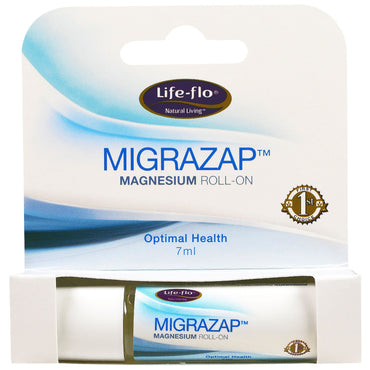 Life Flo Health, Migrazap Magnesium Roll-On, 7 מ"ל