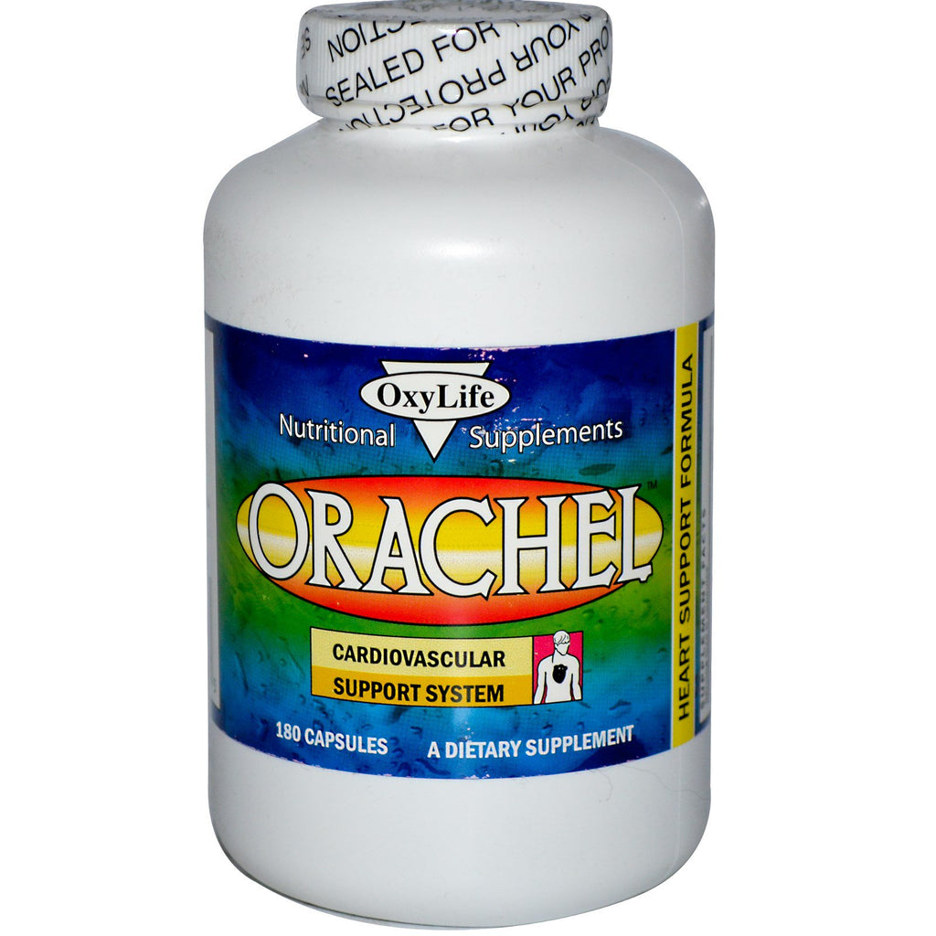 Oxylife orachel ระบบสนับสนุนหัวใจและหลอดเลือด 180 แคปซูล