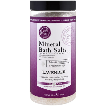 Petal Fresh, Pure, Mineral Bath Salts, Lavender, 20 oz (567 g)