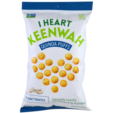 I Heart Keenwah, Quinoa Puffs, Sea Salt Trøffel, 3 oz (85 g)