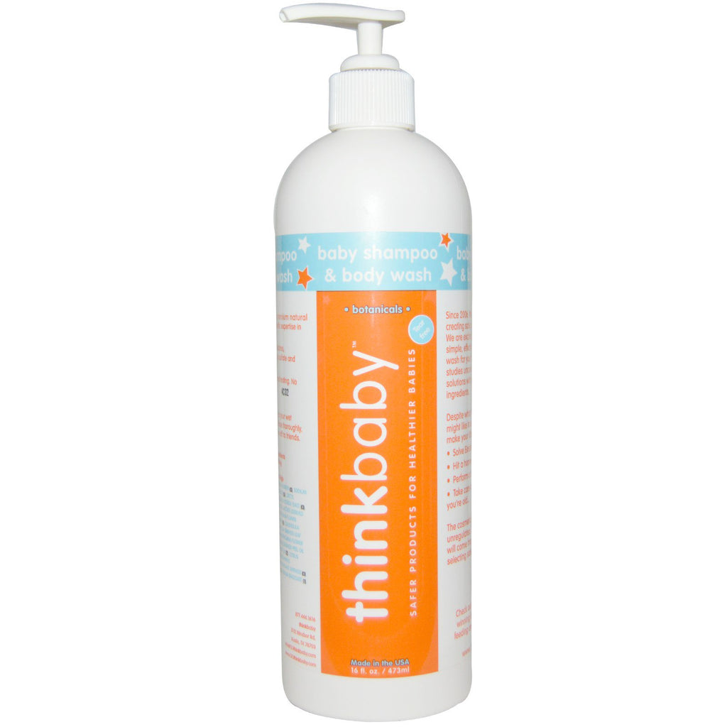 Think, Thinkbaby, shampoo e bagnoschiuma per bambini, 473 ml (16 fl oz)