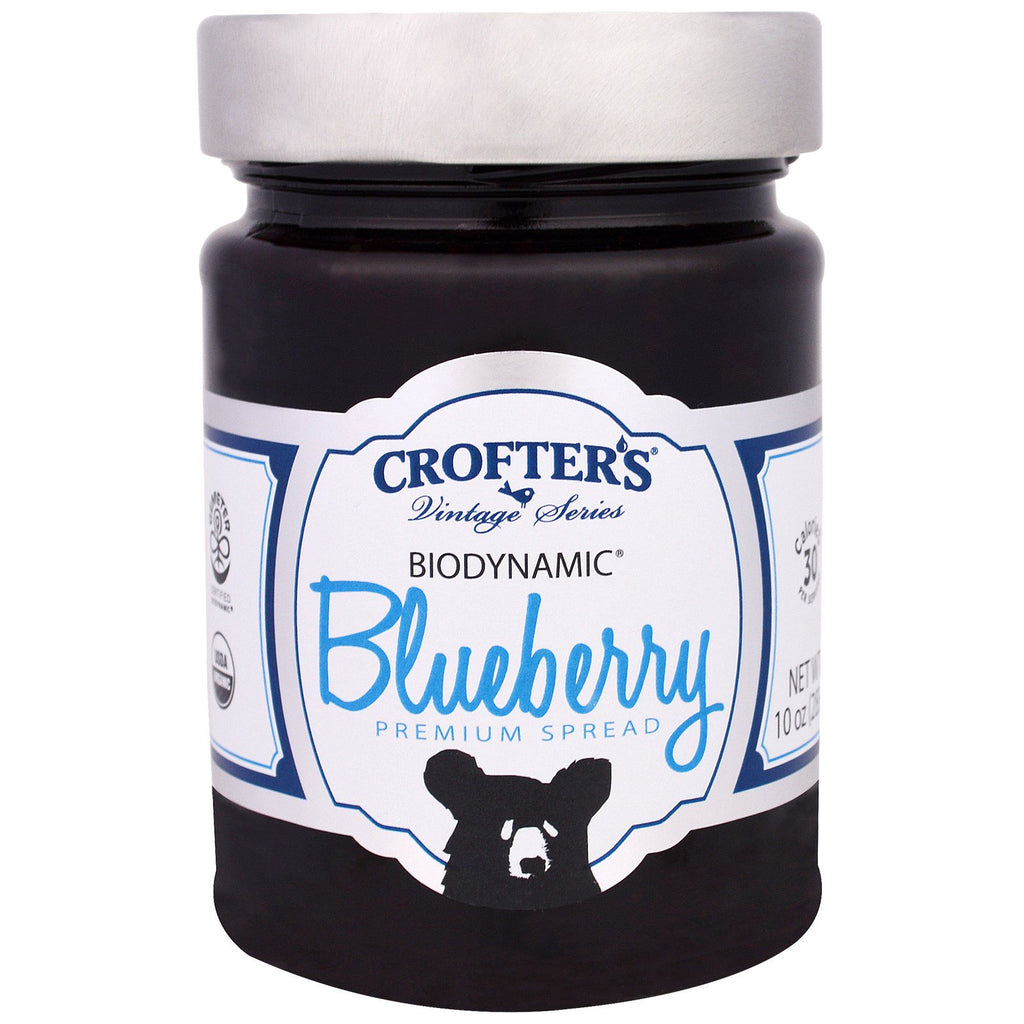 Crofter's, Biodynamisk, Premium Spread, Blueberry, 10 oz (283 g)