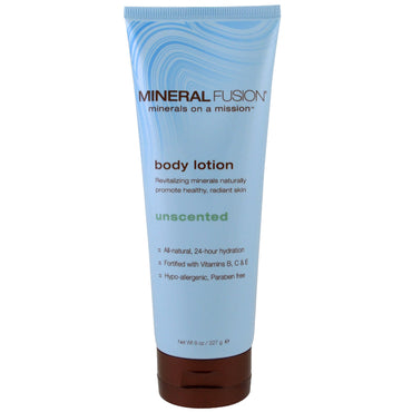 Mineral Fusion, lotion pour le corps, non parfumée, 8 oz (227 g)