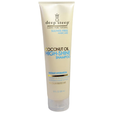Deep Steep, High-Shine Shampoo, Coconut Oil, 10 fl oz (295 ml)