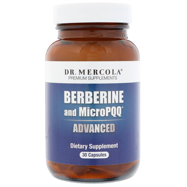 Dr. Mercola, Berbérine et MicroPQQ Advanced, 30 Capsules