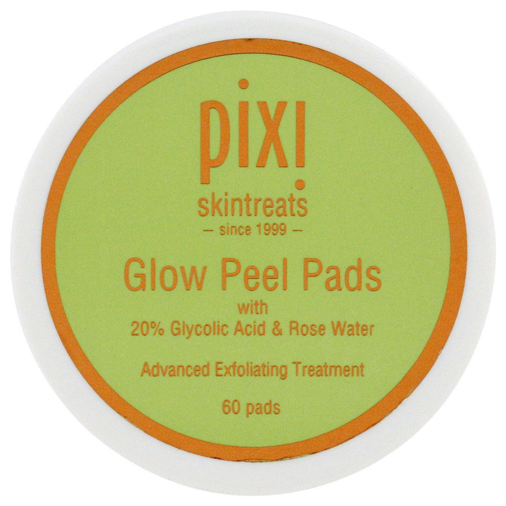 Pixi Beauty, tampons glow peel, traitement exfoliant avancé, 60 tampons