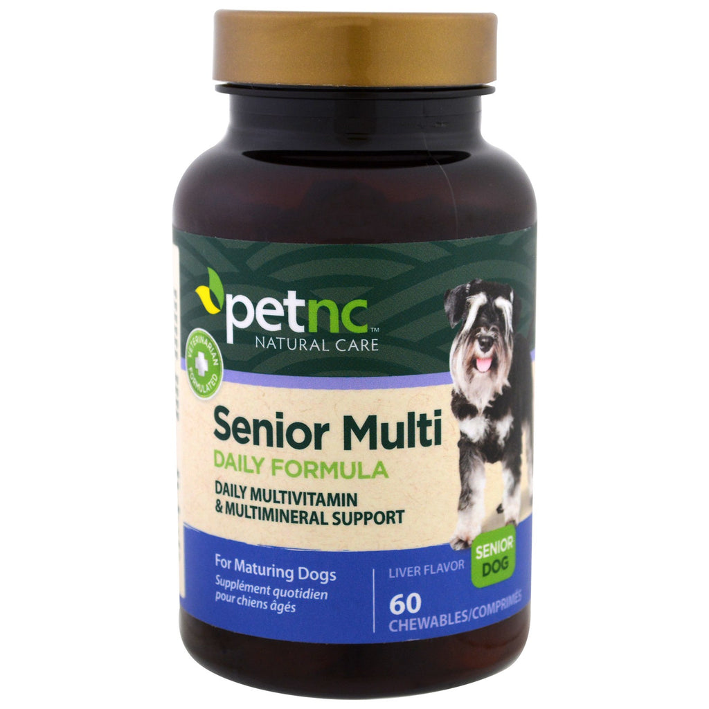 petnc NATURAL CARE, Senior Multi Daily Formula, Senior Dog, o smaku wątroby, 60 sztuk do żucia