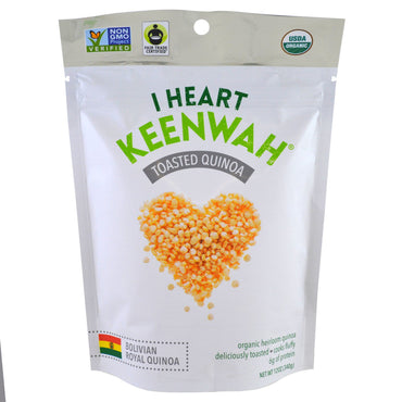 I Heart Keenwah, トーストキヌア、ボリビアロイヤルキヌア、12 oz (340 g)