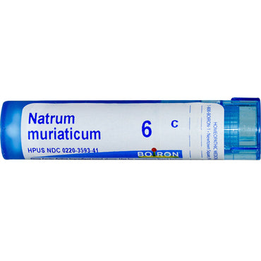 Boiron, remédios individuais, natrum muriaticum, 6c, aproximadamente 80 pellets