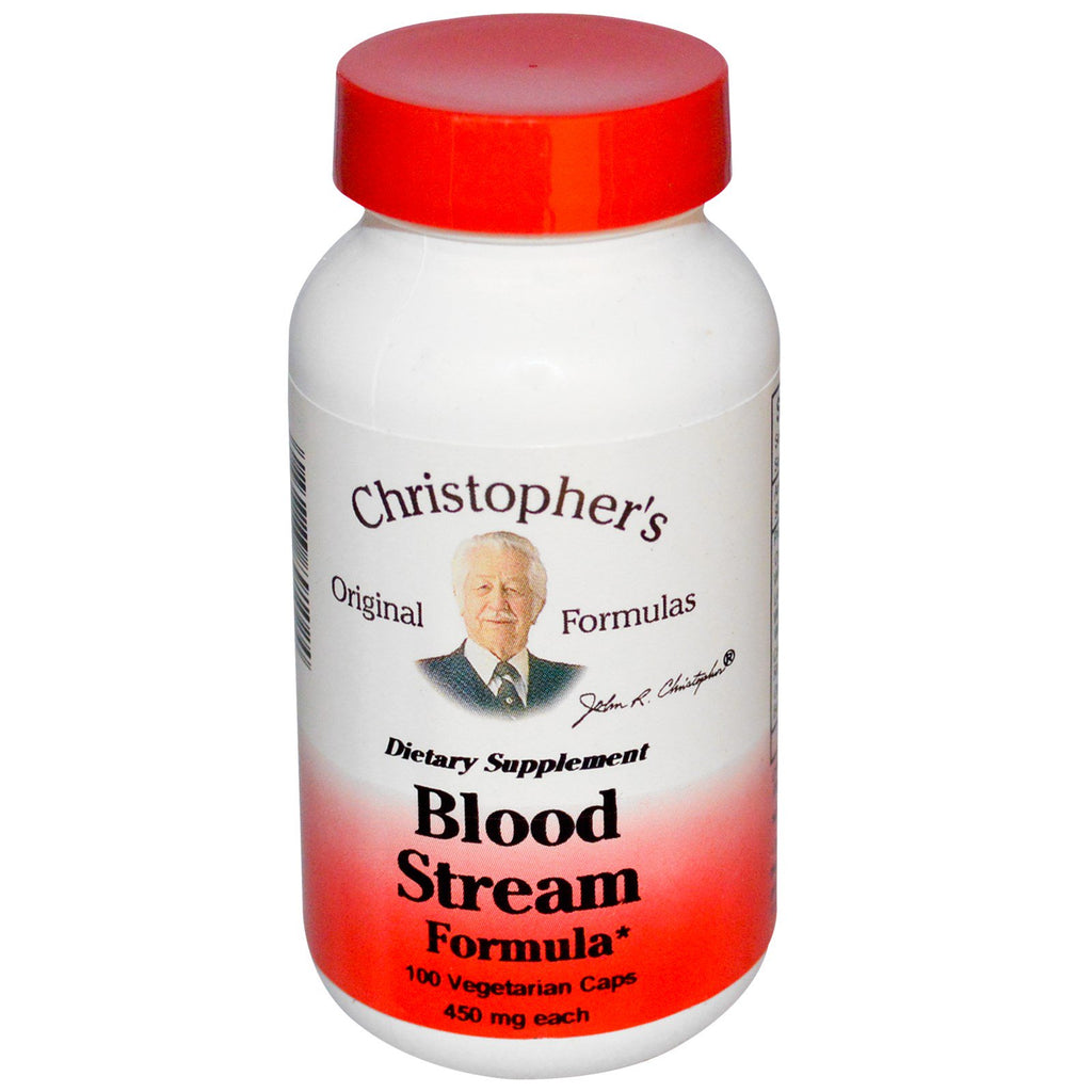 Christopher's Original Formulas, Fórmula para el flujo sanguíneo, 450 mg, 100 cápsulas vegetales