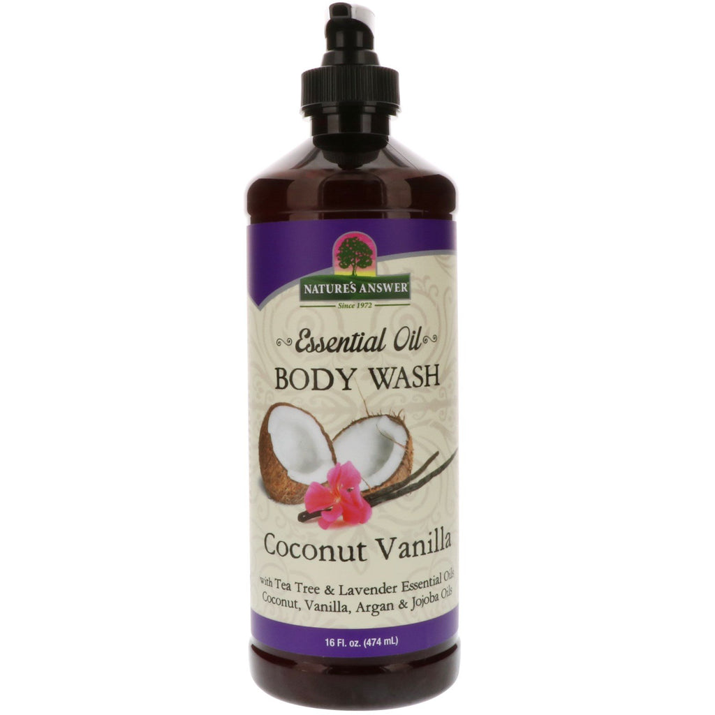 Nature's Answer, Essential Oil, Body Wash, Coconut Vanilla , 16 fl oz (474 ml)