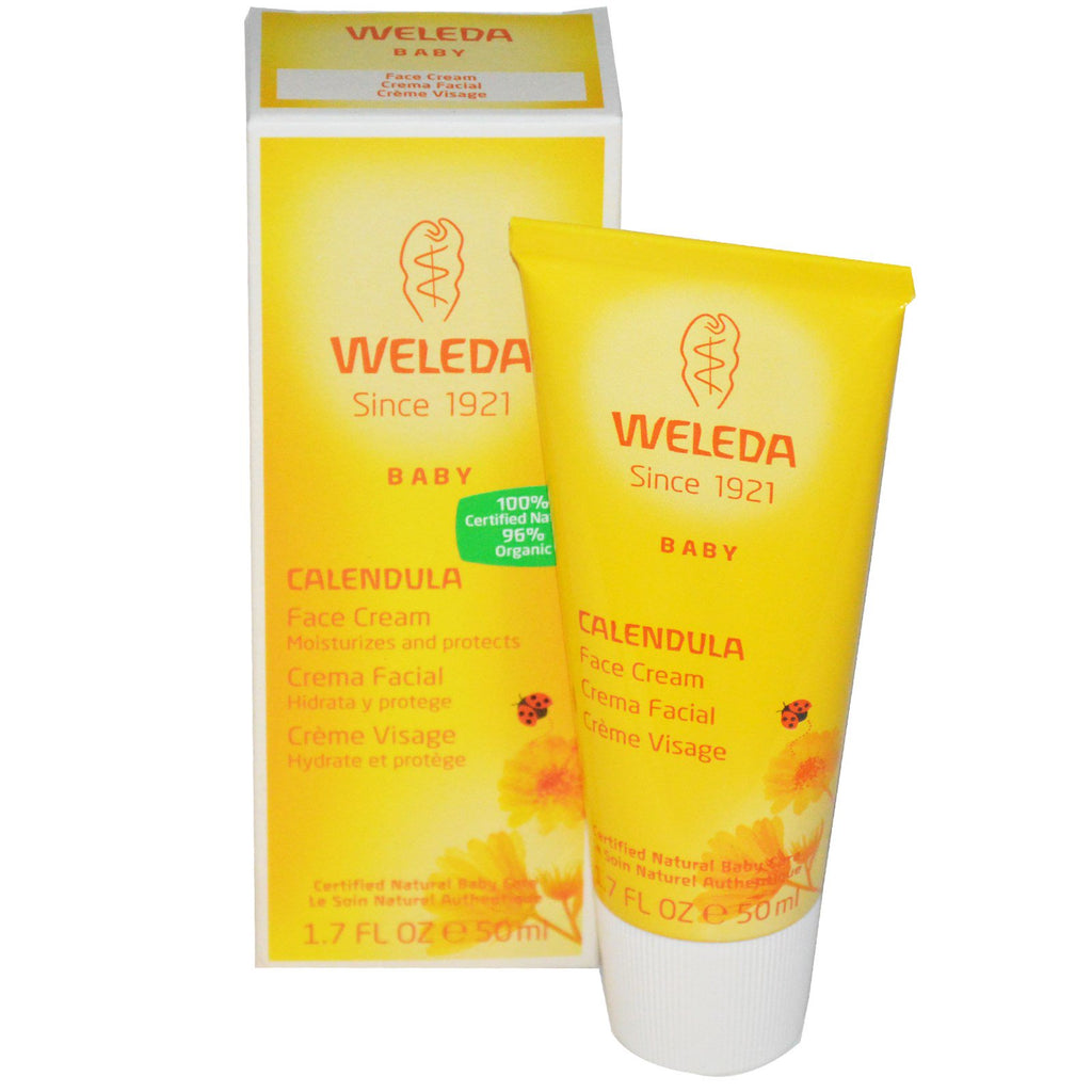 Weleda, Baby, Creme Facial de Calêndula, 50 ml (1,7 fl oz)