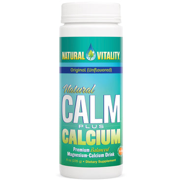 Natural Vitality, Natural Calm Plus Calcium, Original (sans saveur), 8 oz (226 g)