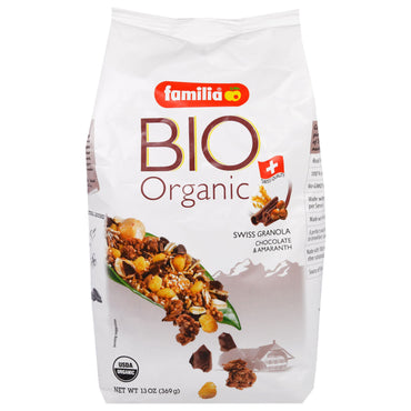 Familia, Bio, Granola Suíça, Chocolate e Amaranto, 369 g (13 oz)
