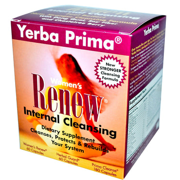 Yerba Prima, limpieza interna Women's Renew, programa de 3 partes