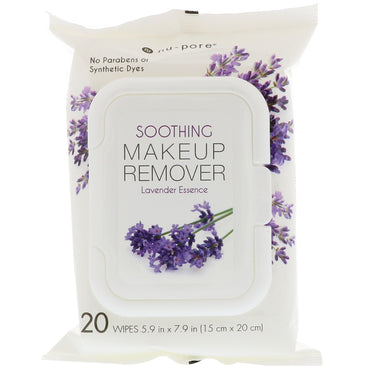 Nu-Pore, Soothing Makeup Remover, Lavender Essence, 20 Wipes
