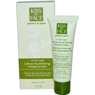 Kiss My Face, Under Age, Ultra feuchtigkeitsspendende Feuchtigkeitscreme, 1 fl oz (29 ml)