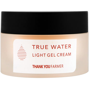Thank You Farmer, True Water, Gel-crème léger, tous types de peau, 1,75 fl oz (50 ml)