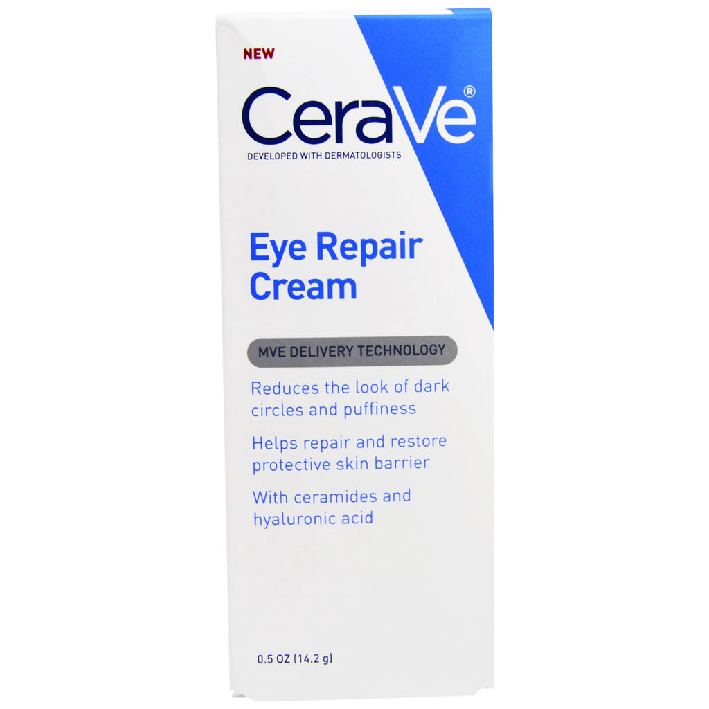CeraVe, Cremă pentru repararea ochilor, 0,5 oz (14,2 g)