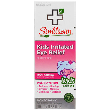 Similasan, Kids Irritated Eye Relief, Sterile øyedråper, 2+ år, 0,33 fl oz (10 ml)