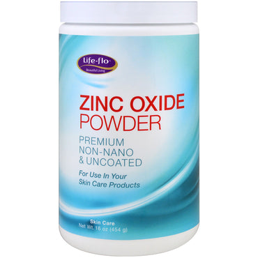 Life Flo Health, Zinc Oxide Powder, Premium Non-Nano & Uncoated, 16 oz (454 g)