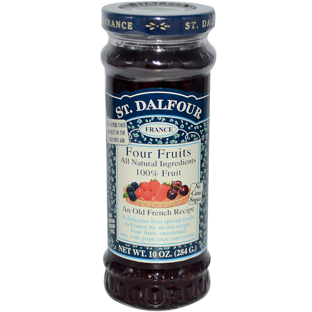 St. Dalfour, Four Fruits, Deluxe Four Fruits Spread, 10 oz (284 g)