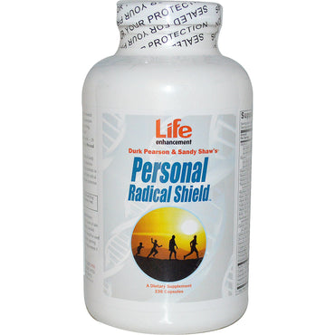 Life Enhancement, Durk Pearson &amp; Sandy Shaw's, Escudo radical personal, 336 cápsulas