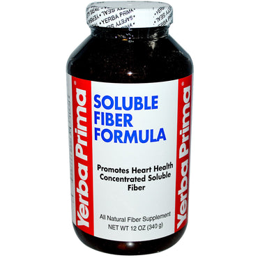 Yerba Prima, formule de fibres solubles, 12 oz (340 g)