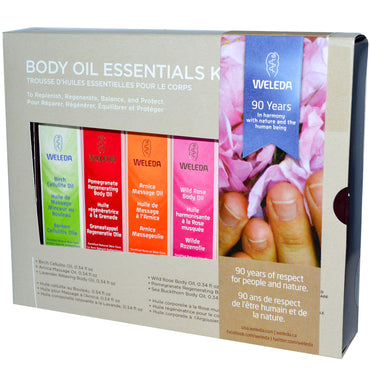 Weleda Body Oils Essential Kit 6 oljer (0,34 fl oz hver)