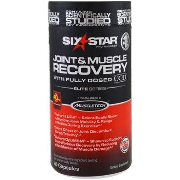 Six Star, Elite Series, Joint & Muscle Recovery, 60 Capsules