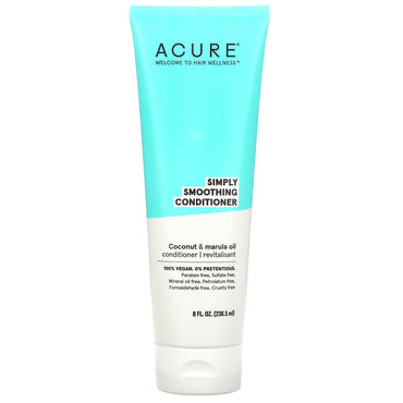 Acure, Simply Smoothing Conditioner, Coconut & Marula Oil, 8 fl oz (236.5 ml)